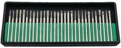 DIY Crafts 30x,Diamond Burr Bits Drill Kit Fit For Engraving Carving Grinding Tool Set Power & Hand Tool Kit(30 Tools)