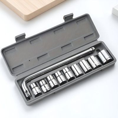 RACCOON 10 Pieces Hand Tools Wrench Set Spanner Set Tool Kit Socket Set Hand Tool Kit(46 Tools)