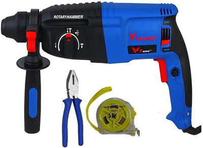 NSK TOOLS 26MM Hammer DrillPistol Grip Drill Rotary Hammer Drill With Power & Hand Tool Kit(3 Tools)