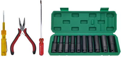 ALYRATOOLS Heavy-Duty Socket Set & Multi-Tool Combo Kit Hand Tool Kit(4 Tools)