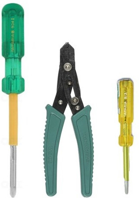 TAPARIA Taparia Hand Tool Kit (WS06 Wire Cutter,Tester 813 & 904-2in1 Screwdriver) Hand Tool Kit(3 Tools)