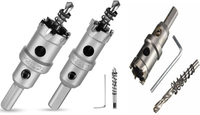 Gadariya King 19,20,25mm Carbide Hole Cutter, TCT Hole Saws for Stainless Steel Sheet Metal Vehicle Tool Kit