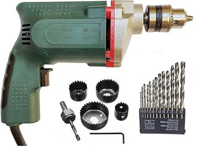 NSK TOOLS Pistol Grip Drill (10 mm Chuck Size) Power & Hand Tool Kit(3 Tools)
