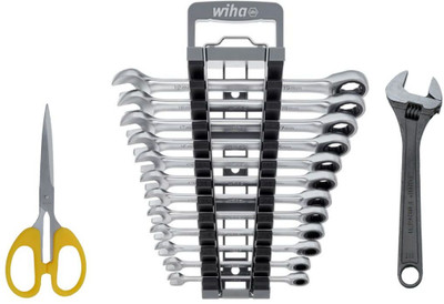 ALYRATOOLS 3-Piece Ratcheting Spanner Set with Adjustable Wrench & Multipurpose Scissor Power & Hand Tool Kit(3 Tools)