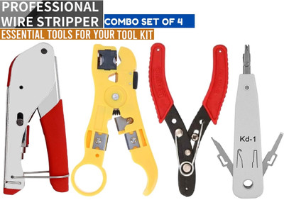 BALRAMA Universal Adjustable Coaxial Cable Wire Jacket Stripper Cutter Plier Scissor + W 4pc Tool Kit Set Wire Stripping Tool RG6 Compression Kd-1 Wire Stripper Cutter Wire Cutter BALRAMA Universal Adjustable Coaxial Cable Wire Jacket Stripper Cutter Plier Scissor + W 4pc Tool Kit Set Wire Stripping Tool RG6 Compression Kd-1 Wire Stripper Cutter Wire Cutter