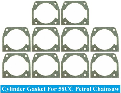 Sauran Cylinder Gasket Set 10 PC For 58cc Petrol Chainsaw CK24 Power & Hand Tool Kit(1 Tools)