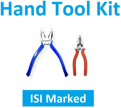 Sauran Pack of 2 ISI Marked Combination Plier Combo (KIT46) Hand Tool Kit(2 Tools)