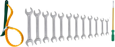 ALYRATOOLS 3-Piece Spanner Set with Strap Wrench & Screwdriver Hand Tool Kit(3 Tools)