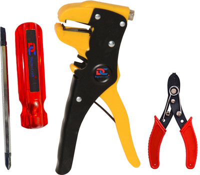 Digital Craft Automatic Wire Stripper,Wire Stripper,4Inch 2 IN 1 Screw Driver Hand Tool Kit(3 Tools)