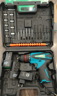 Shiv Enterprise Cordless Drill Machine Battery Operated Power & Hand Tool Kit(30 Tools)