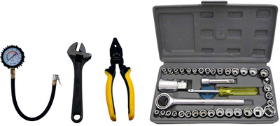 ALYRATOOLS 4-in-1 Combo with Socket Set Power & Hand Tool Kit(4 Tools)