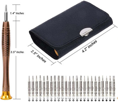 Kezona Black 25 in 1 Precision Screwdriver Set Precision Screwdriver Set (Pack-25) Precision Screwdriver Set(Pack of 25)