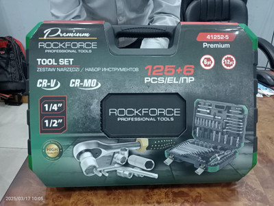 ROCKFORCE Tool set 125+6pr Power & Hand Tool Kit(1 Tools)