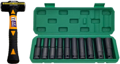 ALYRATOOLS Sledge Hammer Deep Socket Set Combo Hand Tool Kit(2 Tools)