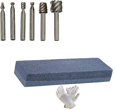 Digital Craft 6Pc HSS Rotary Burs Set & Combination Stone Power & Hand Tool Kit(3 Tools)