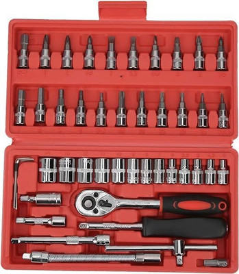 RH MALL 46 In 1 Pcs Tool Kit & Screwdriver Socket Set Multi PurposeRepair Hand Tool Kit(46 Tools)