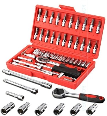 ShopiMoz 46 in 1 Tool Kit Set / Screwdriver &/Socket Set Power / Hand Tool Kit Hand Tool Kit(46 Tools)