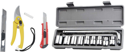 ALYRATOOLS 5-Piece Cutting & Socket Tool Combo Set Hand Tool Kit(4 Tools)