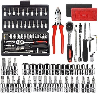 kiyan 46 IN 1 Pcs Power & Hand Tool Kit (1 Tools) Hand Tool Kit(46 Tools)