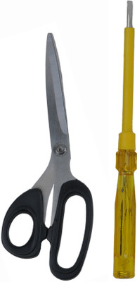 ALYRATOOLS 2-Piece Tool Set Scissors And Tester Screwdriver Hand Tool Kit(2 Tools)