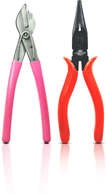 Snoktool Combo Set of 2 Nose Plier, Wire cutter Hand Tool Kit(2 Tools)