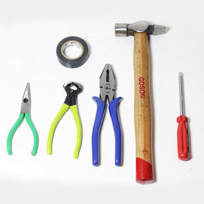 WallVilla Set of 6 Pcs Smart Hand Tools | Combo Hand Tools For Home And Profession Hand Tool Kit(6 Tools)