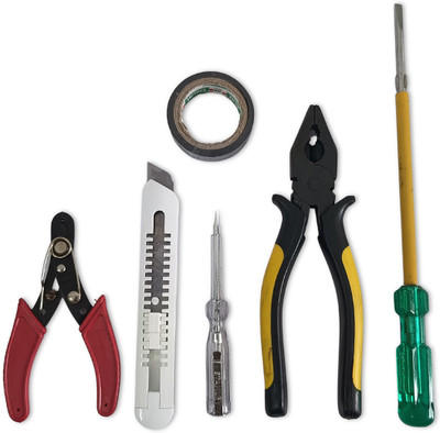 TOOFORSURE Electrician Tool Kit Power & Hand Tool Kit(7 Tools)