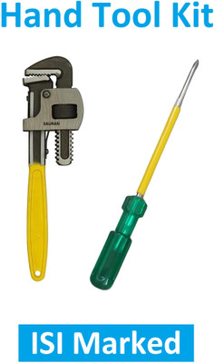 Sauran Pack of 2 ISI Marked Combination Hand Tool Set (KIT40) Hand Tool Kit(2 Tools)