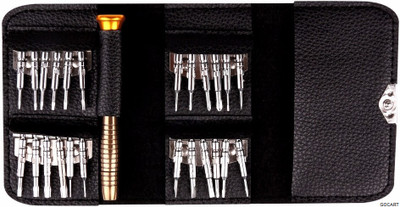 GOCART 25 in 1 Precision Screwdriver Set Multi Pocket Repair Tool Kit Standard Screwdriver Set Hand Tool Kit(25 Tools)