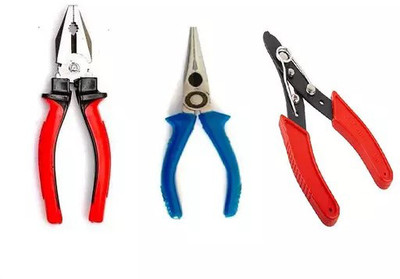 Snoktool Combination Plier With Nose Plier & Wire Stripper Hand Tool Kit(3 Tools)