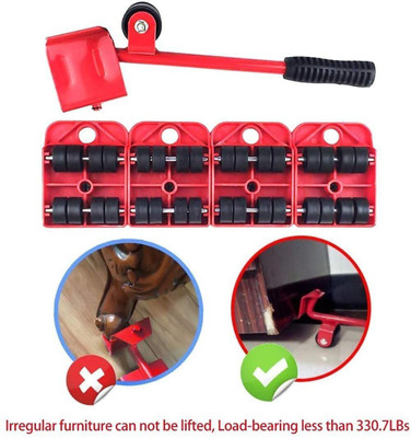 Lithgow Furniture Lifter Mover Tool Set-Heavy Duty Furniture and Mover with 4 Sliders Hand Tool Kit(5 Tools)