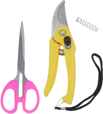 ALYRATOOLS 2-in-1 Multi-Use Scissors & Garden Pruner Set Hand Tool Kit(2 Tools)