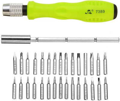 QXORE 32 in 1 Mini Screwdriver Bits Set with Magnetic Flexible Extension Rod Hand Tool Kit(1 Tools)