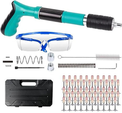 Gokich Portable Mini Nail Shooting Machine with 10 Nails, Nail Wall Fixing Tool Power & Hand Tool Kit(1 Tools)