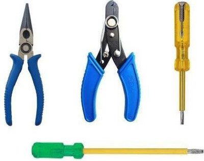 Digital Craft And 1 Long Needle Nose long plier Electrical Hand Tool Hand Tool Kit Hand Tool Kit(4 Tools)