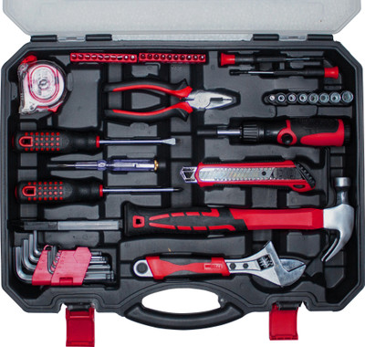 iBELL TB53-23 Home & DIY 53-Piece Hand Tool Kit with Essential Tools, Multicolor Hand Tool Kit(53 Tools)