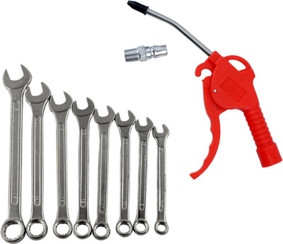 ALYRATOOLS 2-Piece Combination Spanner Set with Air Blow Gun and Connector Hand Tool Kit(2 Tools)