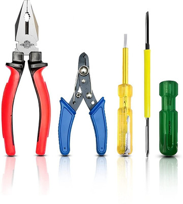 paliwalcreation Multi Hand Tool Kit 4 Pc. - Cutting Plier, Wire Stripper, Tester, Screwdriver Power & Hand Tool Kit(4 Tools)