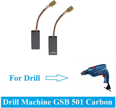 Sauran 2 Set (4 pcs) Carbon For Drill Machine GSB 501 Power & Hand Tool Kit(2 Tools)