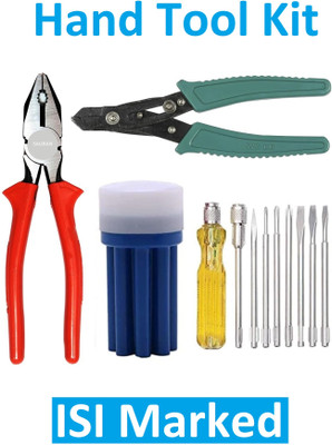 Sauran Pack of 3 ISI Marked Combination Hand Tool Set (KIT3) Hand Tool Kit(3 Tools)