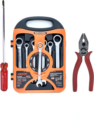 ALYRATOOLS 3-in-1 Toolki-Spanner Set Screwdriver Plier Hand Tool Kit(3 Tools)