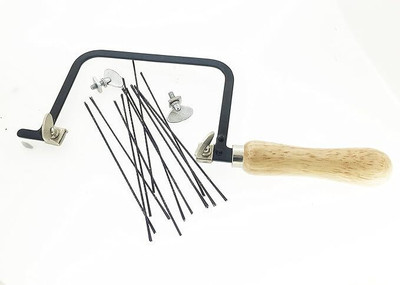 HOUF Hand Saw Frame Fixed with Blades-144pcs for Model Making Craft DIY Hand Tool Kit(3 Tools)