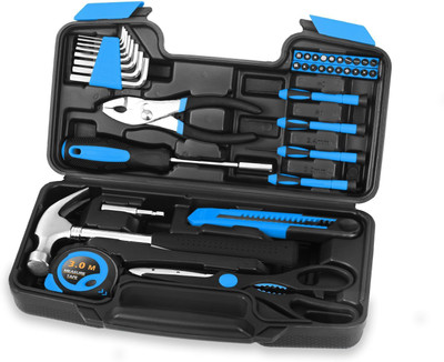 Hupla 39 Pieces Hand Tool Kit | Multipurpose DIY & Household Tool Box Hand Tool Kit(39 Tools)