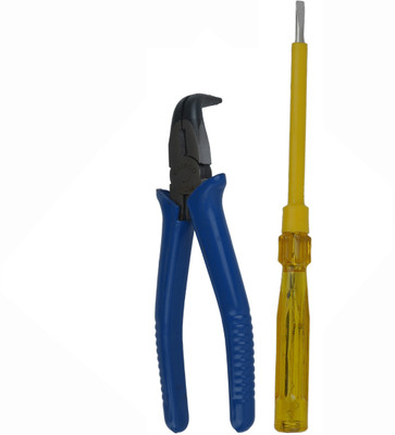 ALYRATOOLS 2-Piece Tool Kit Diagonal Plier And Tester Screwdriver Hand Tool Kit(2 Tools)