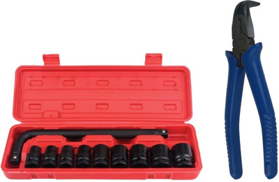 ALYRATOOLS Heavy-Duty Socket Wrench Set with Side Cutting Plier Combo Hand Tool Kit(2 Tools)