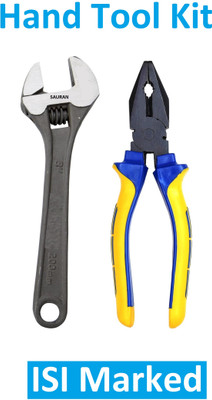 Sauran Pack of 2 ISI Marked Combination Hand Tool Set (KIT16) Hand Tool Kit(2 Tools)