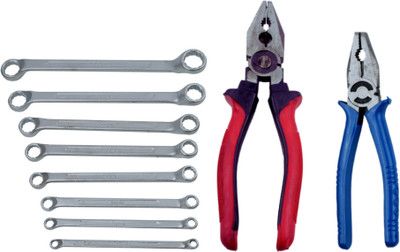 ALYRATOOLS 3-Piece Mechanic Tool Set with Spanners & Pliers Hand Tool Kit(3 Tools)