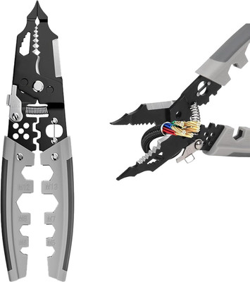 Shreeshann Multi-Functional Chrome Vanadium Steel Pliers Electrician Wire Groove Plier Power & Hand Tool Kit(1 Tools)