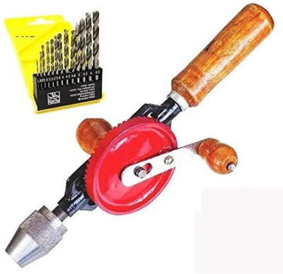 nit Hand drill machine and 13 pcs Bit set Hand Tool Kit(2 Tools)