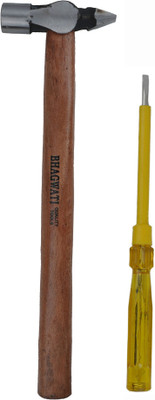 ALYRATOOLS 2-Piece Hand Tool Set Hammer And Tester Screwdriver Combo Hand Tool Kit(2 Tools)